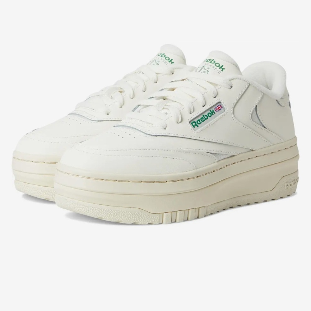 Reebok Women's Club C Extra White Platform Sneakers